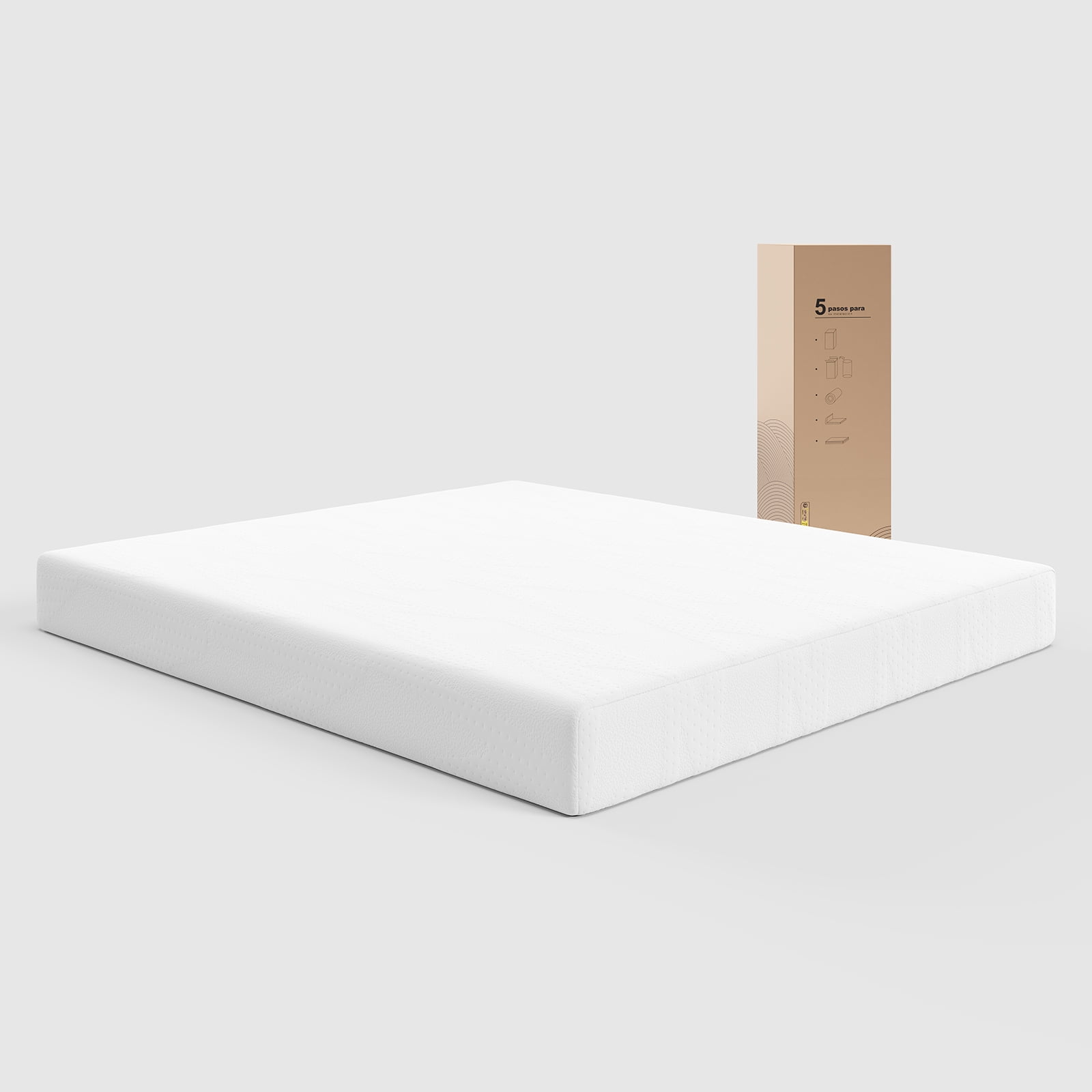 Colchón King Size De Espuma Con Gel De 18 Cm, Firmeza Media Y Soporte Equilibrado