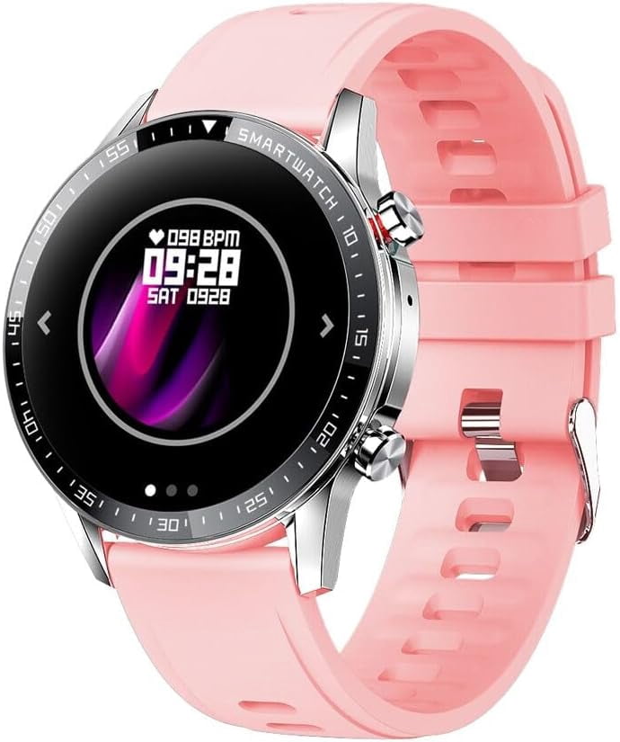Smartwatch Bluelander con Monitor de Actividad, Sueño y Oxígeno, Notificaciones, Pantalla Táctil, Reloj Inteligente Compatible con Android y iOS, Rosa