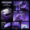 thumbnail image 2 of Laptop Gamer HP VICTUS 15-fb3032la Nvidia GeForce RTX 3050 6GB Ryzen 5 7535HS 16GB DDR5 512GB SSD Pantalla 15.6" IPS FHD 144Hz Windows 11 Teclado Español, 2 of 6