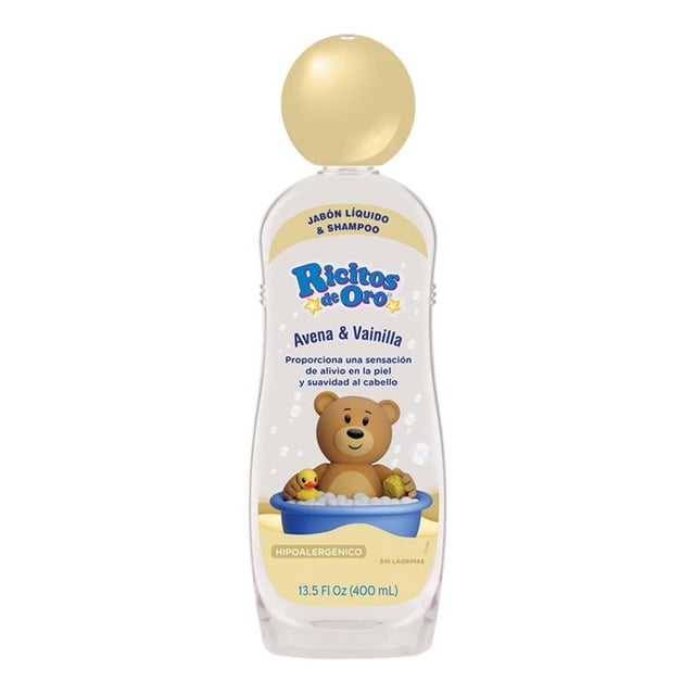 Jabón líquido y shampoo Ricitos de Oro avena y vainilla