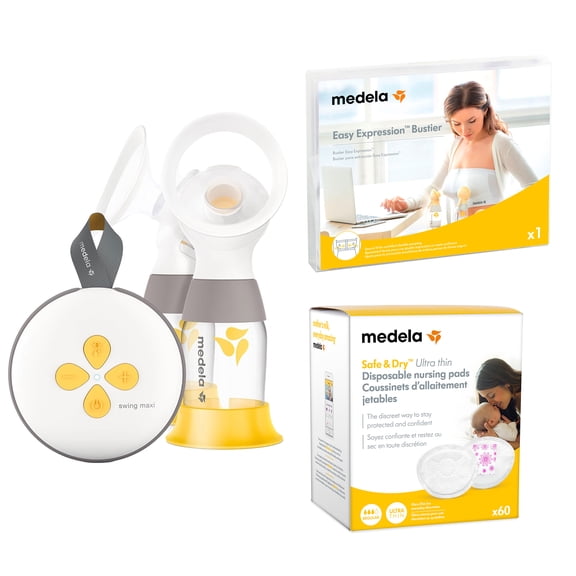Extractor swing maxi Medela con&nbsp;parches 60pzs y bustier gratis