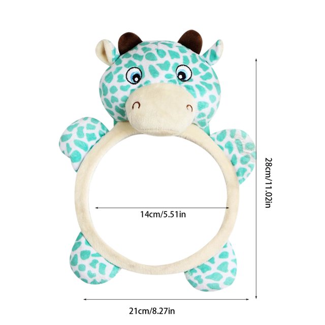 Juguetes para Bebés Espejo Retrovisor de Cochecito, Evitar Aplastar Fácil de Monitorear Juguete de Peluche Utilizado para Camas de Bebés O Asientos para Niños, Entretenimiento de Coche Interactivo Sua