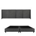 thumbnail image 1 of Box Base Cama King Size + Cabecera Milan Gris, 1 of 8