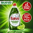 thumbnail image 2 of Jabón Líquido para Trastes Salvo Máximo Poder Limón, Rinde hasta 70% Más**, 1.4 l, 2 of 5