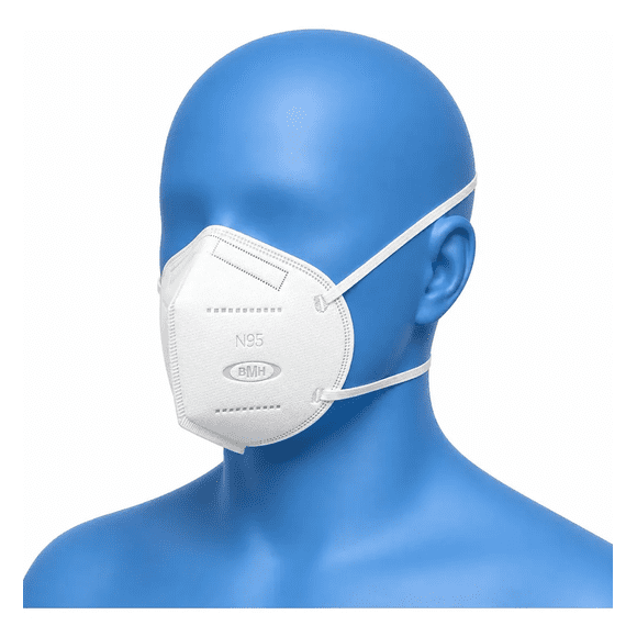 Cubrebocas BMH N95 / KN95 Grado Médico Certificación NYCE Blanco 50 Piezas