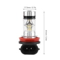 thumbnail image 2 of M Buder Luces Antiniebla para Coche H11 H8 100W 20LEDs Bombilla de Faro Delantero Blanco Puro 1000LM Iluminación 360 Grados Plug and Play Alta Eficiencia, 2 of 9