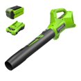 thumbnail image 1 of Soplador de hojas axial inalámbrico Greenworks 40 V 100 MPH/350 CFM, 1 of 7