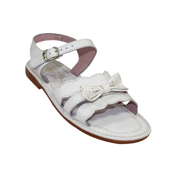 SANDALIAS CASUALES KINDER NIÑA BLANCO PIEL 6043