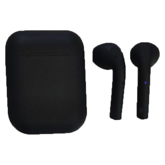 Auriculares Bluetooth con reducción de ruido, estéreo, control táctil, inalámbricos con estuche de carga para correr, montar, negro