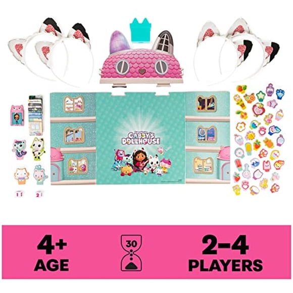 Juego de mesa Meow-Mazing Gaby's Dollhouse Spin Master basado en Netflix
