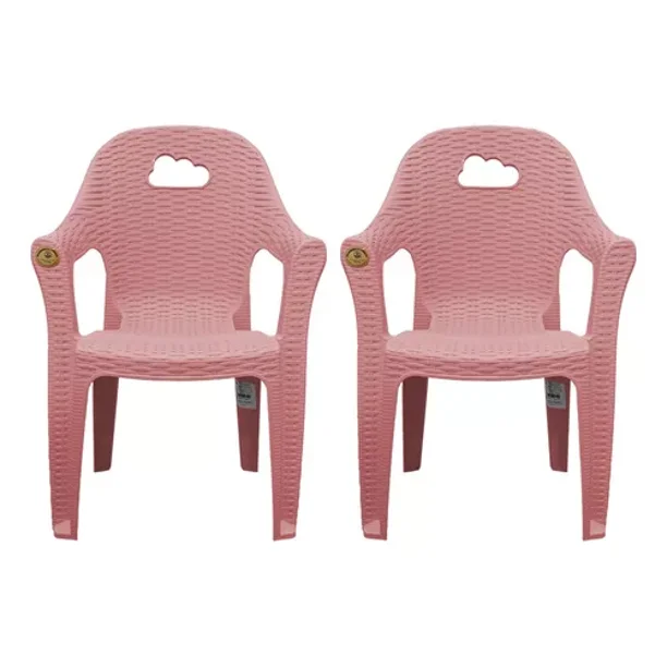 Silla infantil para jardin exterior o interior para niños de plástico tipo rattan