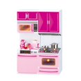 thumbnail image 1 of Minicocina rosa para niños pequeños | Juguete de cocina realista con accesorios | Juego educativo de interior para niños y niñas, 1 of 6