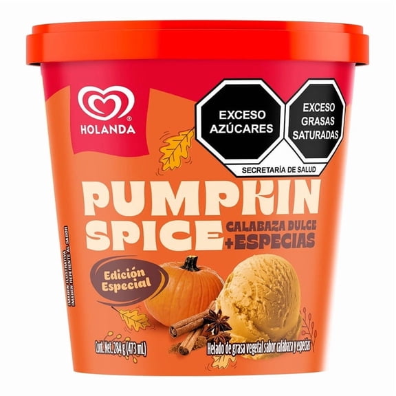 Helado Holanda Sabor Pumpkin Spice 473ml