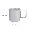 thumbnail image 2 of ELAYARD 1Ud Vaso De Aluminio Para Beber Cup De Portable Para Camping En Color Plateado, 2 of 8