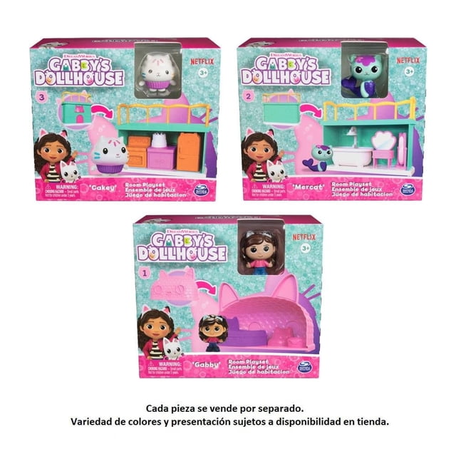 Mini set de Juego Gabby´S Dollhouse SpinMaster Casa de Gabby escala 2 pulgadas con mini accesorios varios modelos 1 pieza