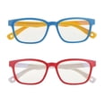 thumbnail image 1 of 2 uds., Gafas anti luz de color azul para niños, gafas con montura de silicona suave, gafas anti-fatiga visual y protección juegos de computadora para, 1 of 4