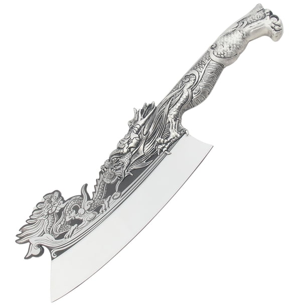Cuchillo chef profesional VentDepot DragonBlade 1 Pza 36.7cm Acero Inoxidable Grabado Dragon