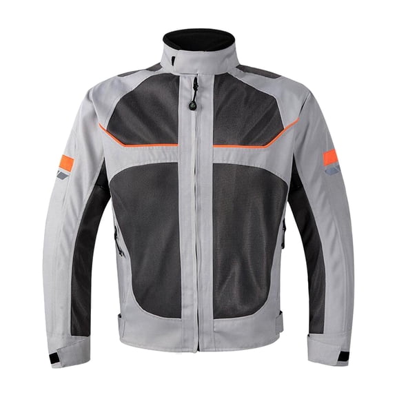 Chaqueta de moto Zulema Ropa de protección Resistente al agua Gris 3XL