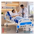 thumbnail image 4 of Cama Hospitalaria Electrica Porta Suero Colchon 3 posiciones blanco 3 Posiciones, 4 of 9