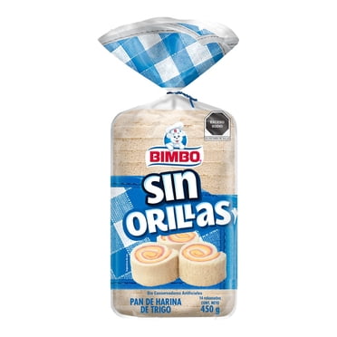 Pan blanco Bimbo sin orillas 450 g