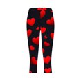 thumbnail image 2 of TaTaai Valentine's Day Pattern Stretchy Elastic Women Tight Fit Yoga Pants High Waisted Non-see-through Breathable Workout Running Casual Full Length Leggings Gift, 2 of 5