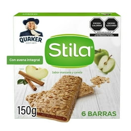 Barra de avena integral Quaker Stila sabor manzana y canela 150 g