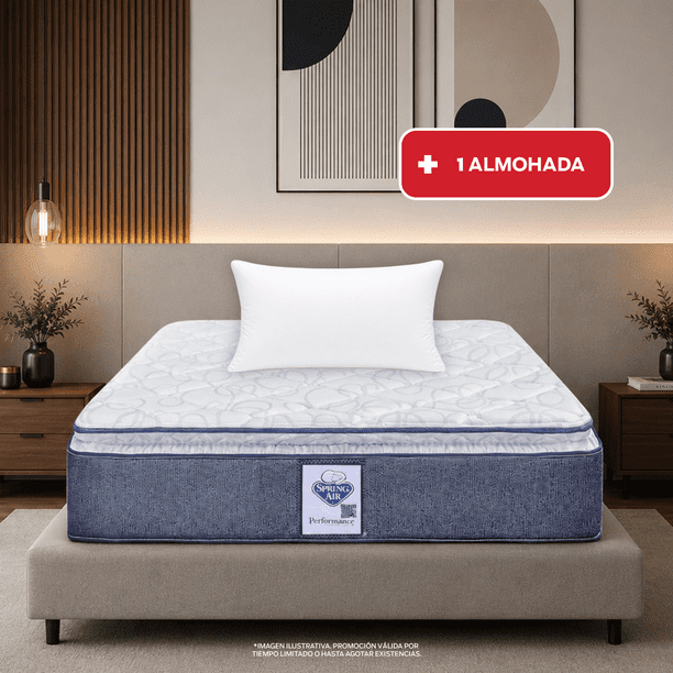Colchon Spring Air Individual Vendome + 1 Almohada SC