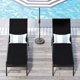 thumbnail image 3 of Set de 2 Camastros para Alberca, Piscina, Jardín y Patio, de Aluminio con Ruedas y Textilino, Midtown Concept Pampa, Negro, 3 of 5