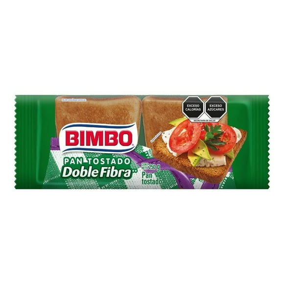 Pan tostado Bimbo doble fibra 250 g