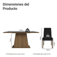 thumbnail image 3 of Juego de Comedor Madesa Oxford MN 04 Mesa y 6 Sillas, 3 of 11