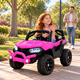 thumbnail image 4 of Carro Electrico Montable para niños con Control Remoto y Manejo Directo Auto Rosa con USB Bluetooth Luces Bocina y Musica, 4 of 6