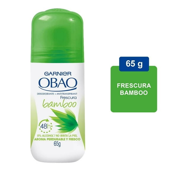 Desodorante antitranspirante Garnier Obao frescura bamboo para dama en roll on 65 g