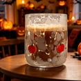 thumbnail image 1 of CaiYueKe Halloween Icon Glass Cups - Pumpkin, Ghost, Bat, Cat Icon Juice Glasses Double Old Fashioned Drinking Cups - Ideal for Halloween Party Decoration, Friends Lovely Gifts, 1 of 7
