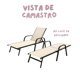 thumbnail image 4 of Camastro Reclinable Metálico Textileno Beige Jardín Alberca Terraza, 4 of 5
