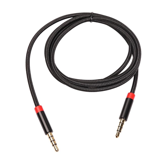 Cable de audio de 3,5 mm, macho a macho, cable auxiliar estéreo, cable auxiliar compatible con 1 m