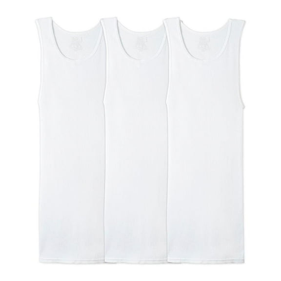 Camiseta Fruit of the Loom para Hombre Camiseta Interior Algodón Sustentable Blanca 3 Piezas Talla G