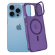thumbnail image 3 of Funda Case Carcasa Tornasol Color Morado Con Soporte Premium Para iPhone 13 PRO Compatible Con Magsafe, 3 of 7