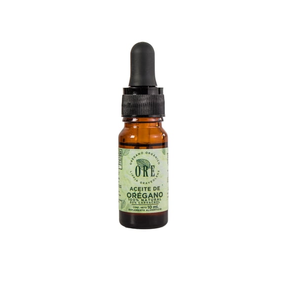 Aceite De Orégano ORE 10 Ml Gotero Portátil, 80% Carvacrol