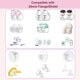 thumbnail image 4 of Insertos de Brida Momcozy Blanco Compatibles con Sacaleches Portátil 21mm 6 Piezas, 4 of 7