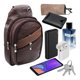 thumbnail image 3 of Mochila Cruzada Mariconera Pechera Hombre Piel Cuero chocolate, 3 of 8