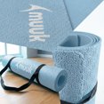 thumbnail image 3 of Tapete de Yoga MUUK Fitness 4mm Antiderrapante 150x59cm Con Correa Color Azul Pastel, 3 of 9