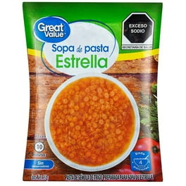 Sopa de pasta Great Value estrella sabor tomate 95 g