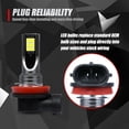 thumbnail image 5 of 4 Piezas Coche H11 H8 H9 COB 60W 6000K LED Faros Antiniebla Bombillas Reemplazao Juego HalóGeno Luz Blanca Clara, 5 of 5