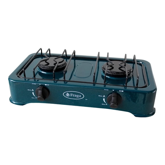 Parrilla Fraga P802 A Gas 2 Quemadores Porcelanizada verde