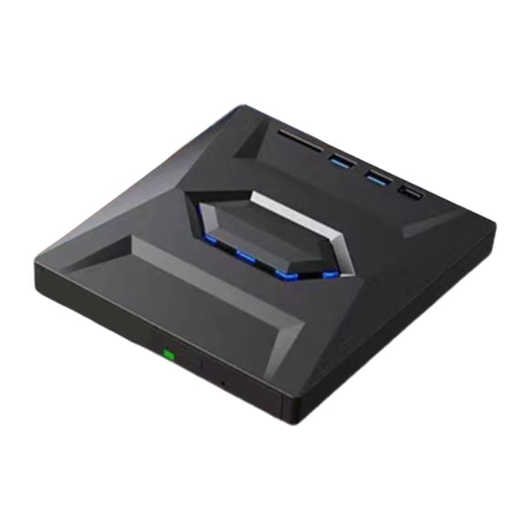 Grabadora CD/DVD externa con reproducción tarjetas y TF, grabadora CD portátil USB tipo C para uso doméstico, portátil y