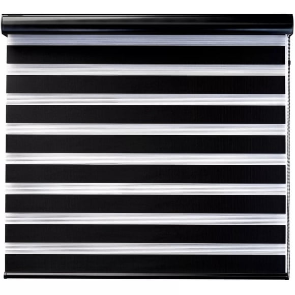 DecoKing Persiana para Ventana Sheer Elegance Enrollable Horizontal 140cm ancho x 220cm alto Black