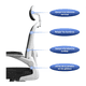 thumbnail image 3 of Silla De Oficina Y Gamer Ergonómica Modelo Blanco, 3 of 4