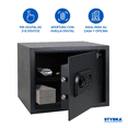 thumbnail image 2 of Caja Fuerte Biométrica Grande STYRKA Color Negro Huella Digital, 2 of 6