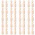 thumbnail image 1 of FELTECHELECTR 40 muñecos de madera sin terminar, figuras de personas con clavijas, mini muñecos de madera con clavijas, manualidades para pintar, 1 of 6