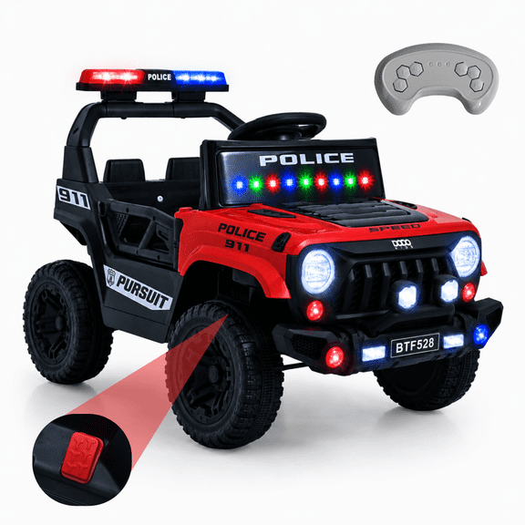 Camioneta Eléctrica Dodo Kids Nexus Policía Rojo